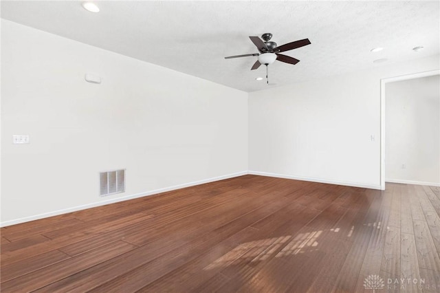 10280 Benjamin Way, Washington Twp, OH 45458 - spare room featuring wood-type flooring, ceiling fan, baseboards, and recessed lighting