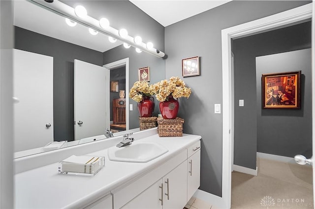 1900 Kresswood Cir, Kettering, OH 45429 - bathroom featuring vanity and baseboards