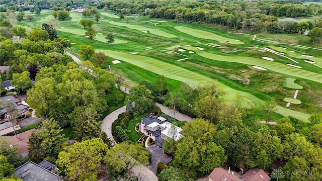 1900 Kresswood Cir, Kettering, OH 45429 - bird's eye view of a tree filled landscape and a golf club