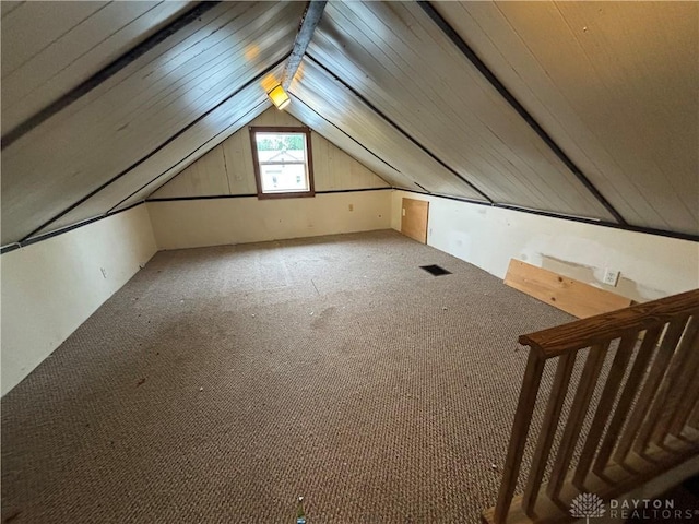 616 N Main St, Ansonia, OH 45303 - bonus room featuring lofted ceiling and carpet
