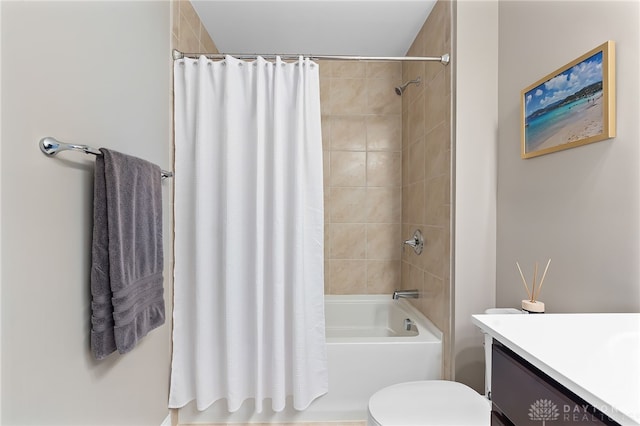 1591 Windham Ln, Beavercreek Township, OH 45385 - full bath with shower / bathtub combination with curtain, vanity, and toilet