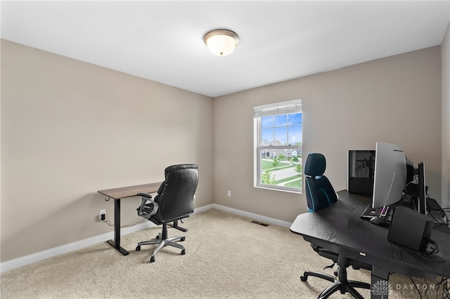 1591 Windham Ln, Beavercreek Township, OH 45385 - home office featuring baseboards and carpet