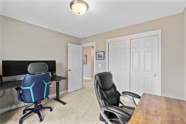 1591 Windham Ln, Beavercreek Township, OH 45385 - office area with light carpet and baseboards