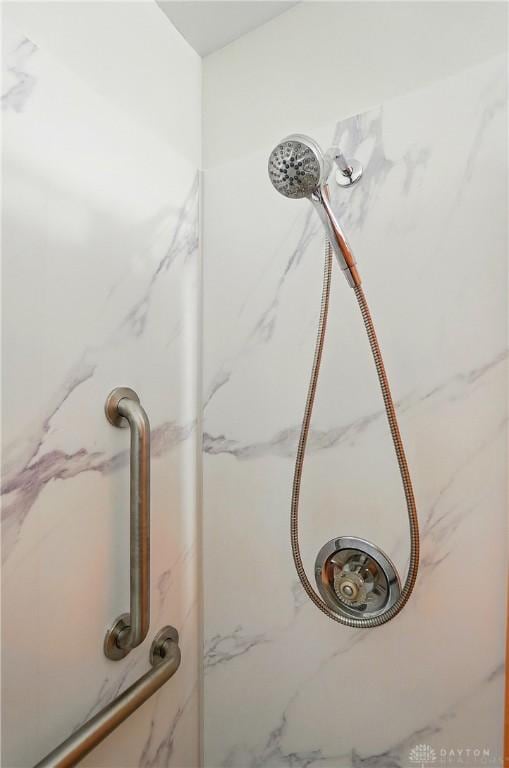 3352 Morning Glory Rd, Dayton, OH 45449 - bathroom view of a marble finish shower