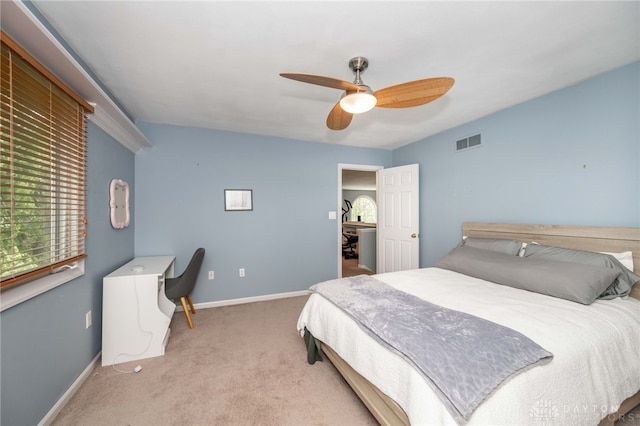 813 Timberlake Ct, Kettering, OH 45429 - bedroom with carpet flooring, ceiling fan, and baseboards