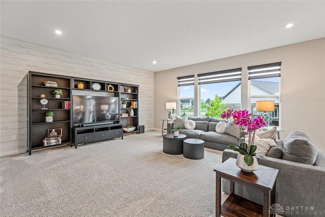 1239 Champion Way, Washington Twp, OH 45458 - living area with carpet and recessed lighting