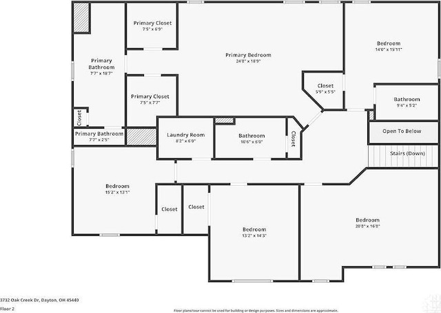 3732 Oak Creek Dr, Sugarcreek Township, OH 45440 - floor plan / room layout