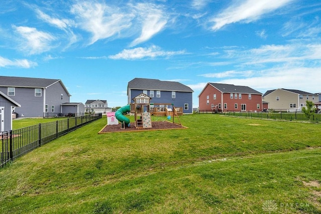 3732 Oak Creek Dr, Sugarcreek Township, OH 45440 - view of yard with a playground and a residential view