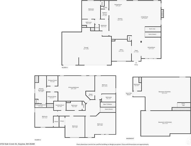 3732 Oak Creek Dr, Sugarcreek Township, OH 45440 - room layout
