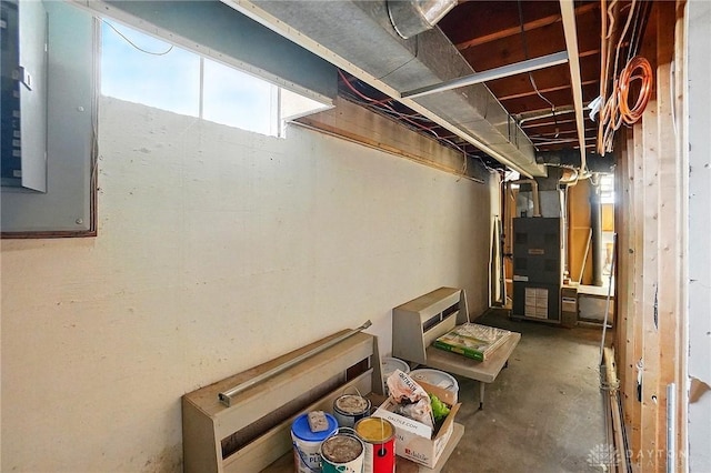 3700 Echo Hill Ln, Beavercreek, OH 45430 - basement featuring heating unit and electric panel