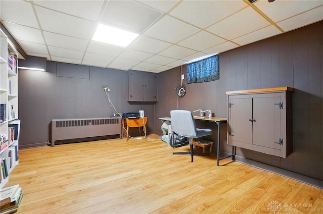 4207 Morningside Blvd, Dayton, OH 45432 - office space featuring radiator heating unit, light wood-type flooring, and a paneled ceiling