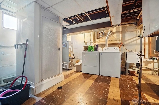 4207 Morningside Blvd, Dayton, OH 45432 - washroom with washer and clothes dryer and tile patterned floors