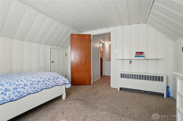 4207 Morningside Blvd, Dayton, OH 45432 - carpeted bedroom with radiator heating unit and lofted ceiling