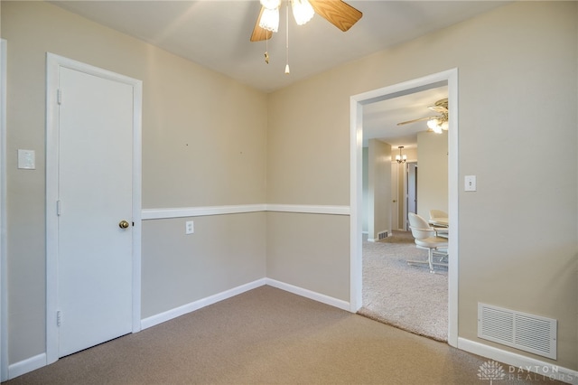 4231 Maricarr Dr, Dayton, OH 45429 - carpeted spare room featuring ceiling fan and baseboards