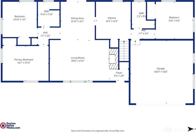4231 Maricarr Dr, Dayton, OH 45429 - property floor plan