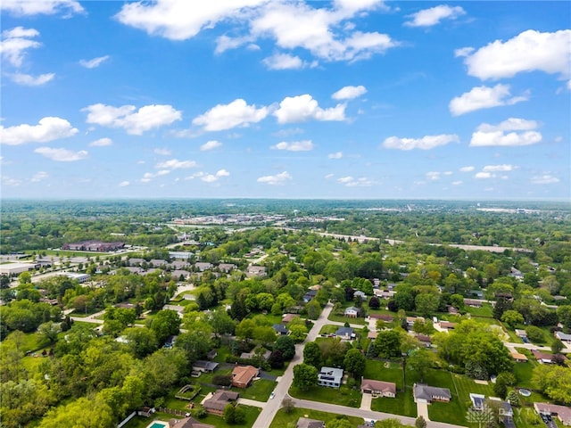 aerial perspective of suburban area
