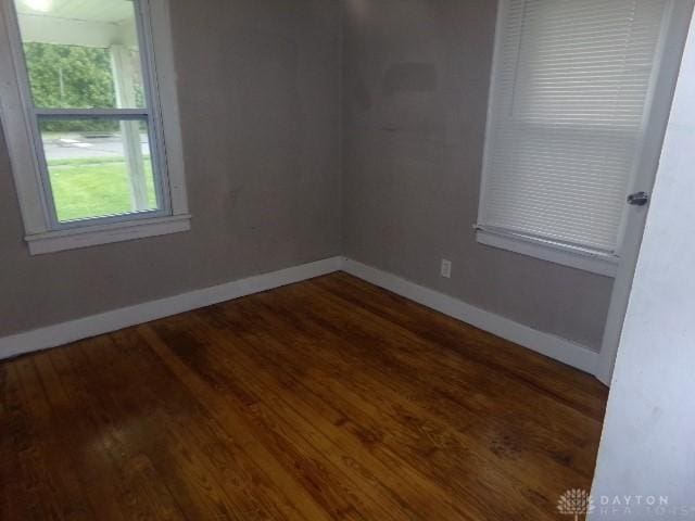 1719 Lamberton St, Middletown, OH 45044 - spare room with baseboards and wood finished floors
