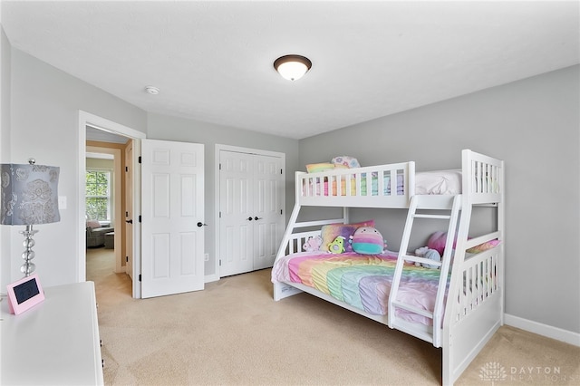9378 Oak Brook Dr, Clearcreek Twp, OH 45458 - bedroom with carpet floors, baseboards, and a closet