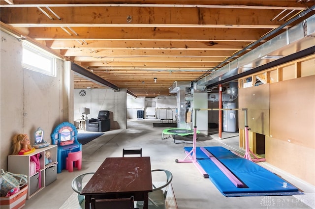 9378 Oak Brook Dr, Clearcreek Twp, OH 45458 - basement featuring water heater