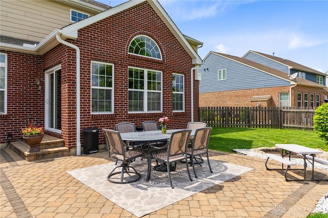 9378 Oak Brook Dr, Clearcreek Twp, OH 45458 - view of patio featuring outdoor dining area