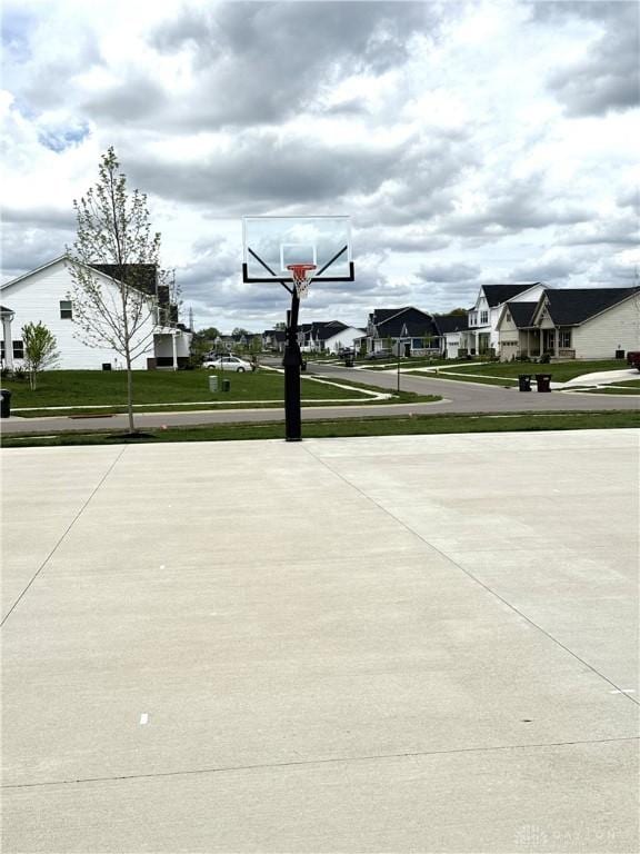 2170 David Grey Cir, Beavercreek, OH 45434 - view of sport court with a yard, community basketball court, and a residential view