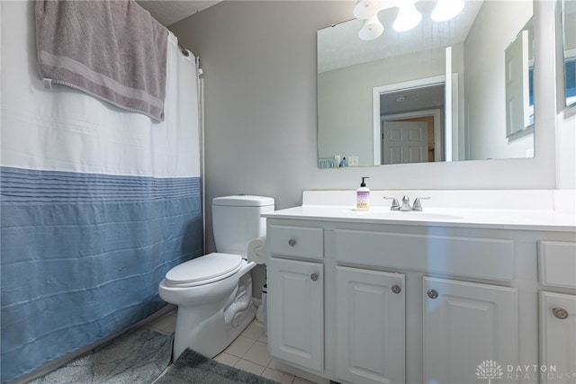 2540 Greenside Dr, Beavercreek, OH 45431 - bathroom featuring tile patterned flooring, toilet, and vanity