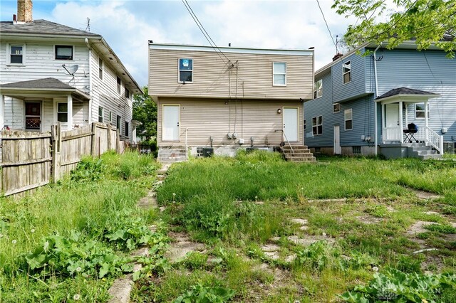 18241826 W Grand Ave, Dayton, OH 45402 - back of house with entry steps and fence