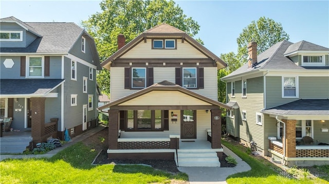 221 Virginia Ave, Dayton, OH 45410 - american foursquare style home with a porch