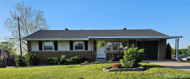 5107 Christy Ave, Dayton, OH 45431 - view of front of property with brick siding and concrete driveway