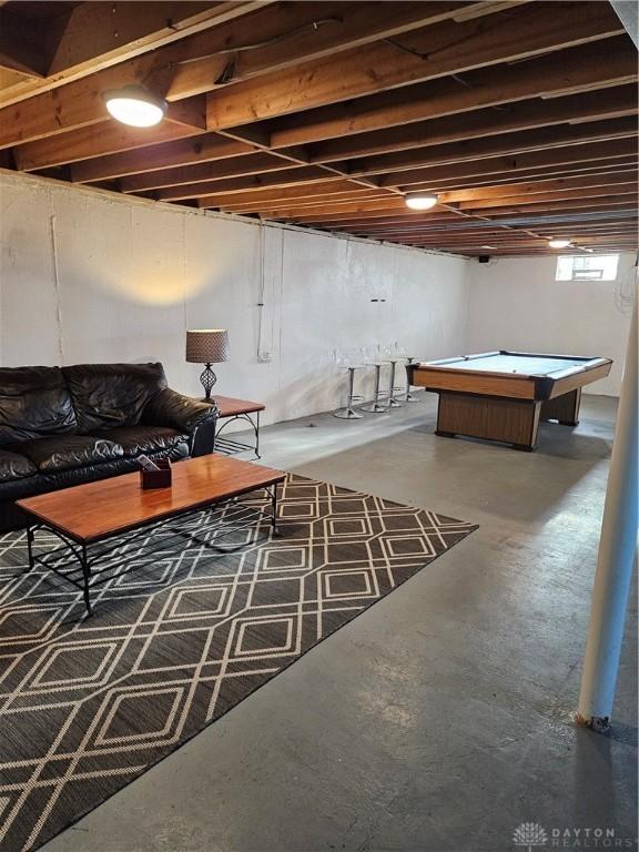 5107 Christy Ave, Dayton, OH 45431 - below grade area featuring pool table