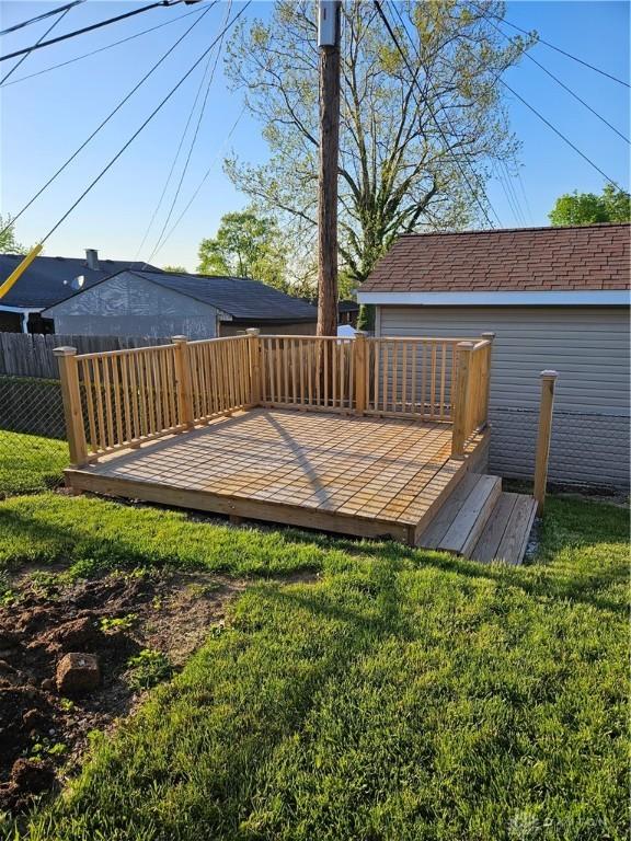 5107 Christy Ave, Dayton, OH 45431 - view of wooden terrace