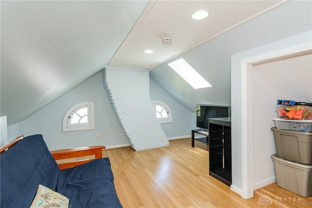 135 E Dixon Ave, Oakwood, OH 45419 - bonus room with a skylight, wood finished floors, plenty of natural light, baseboards, and recessed lighting
