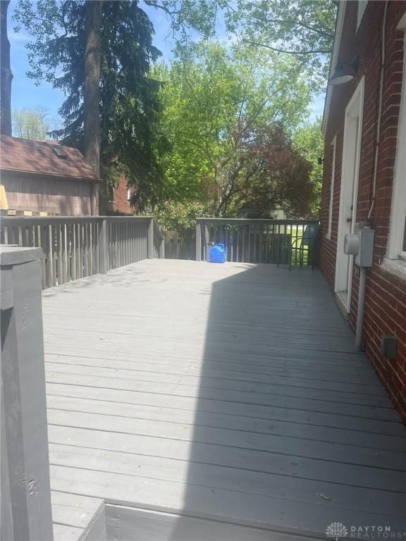 12 Harshman St, Brookville, OH 45309 - view of wooden deck