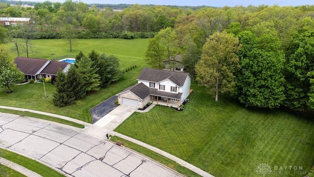view from above of property