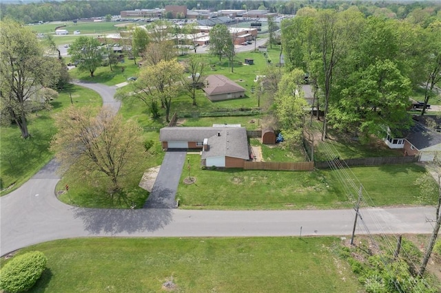 aerial view of property and surrounding area