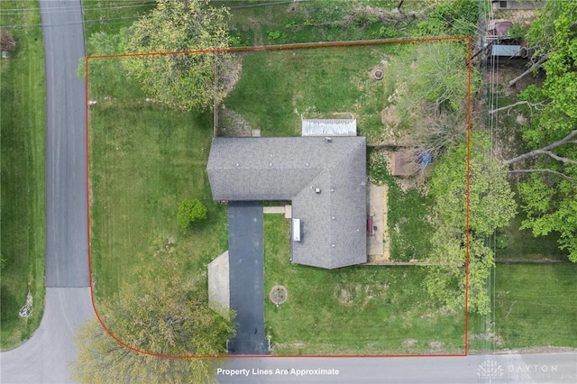 aerial overview of property's location featuring property boundaries highlighted