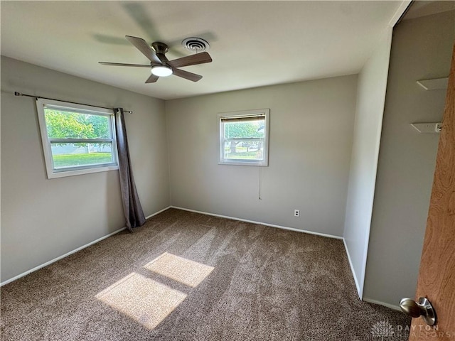 4832 Barnhart Ave, Dayton, OH 45432 - carpeted spare room featuring ceiling fan and baseboards