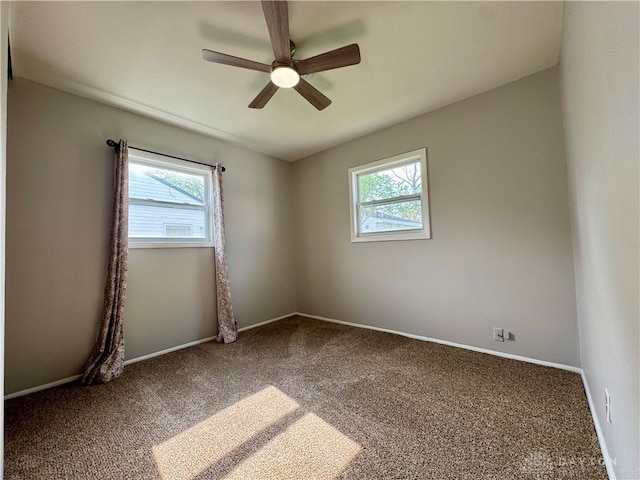 4832 Barnhart Ave, Dayton, OH 45432 - carpeted empty room featuring ceiling fan and baseboards