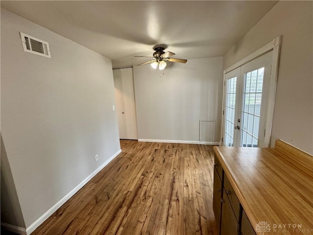 4832 Barnhart Ave, Dayton, OH 45432 - empty room with hardwood / wood-style floors, ceiling fan, and baseboards