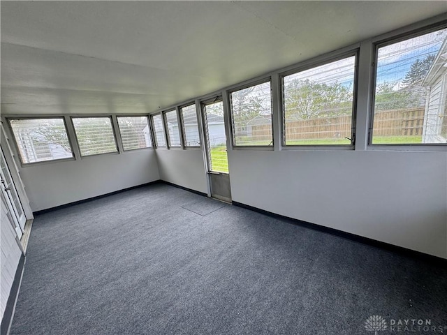4832 Barnhart Ave, Dayton, OH 45432 - unfurnished sunroom featuring carpet flooring and baseboards