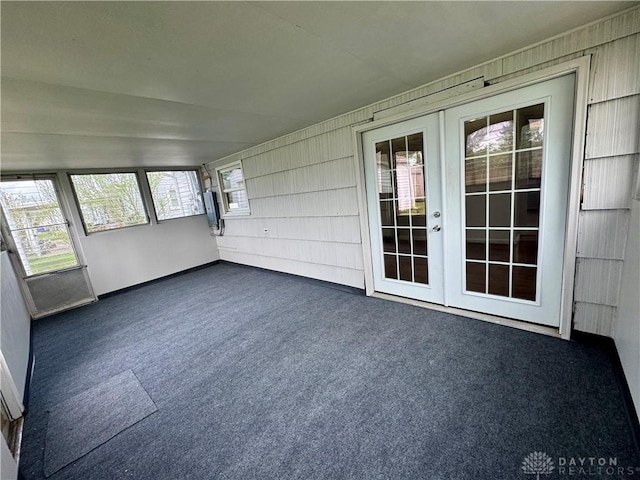 4832 Barnhart Ave, Dayton, OH 45432 - unfurnished sunroom featuring french doors and lofted ceiling