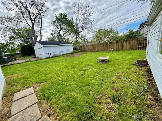 4832 Barnhart Ave, Dayton, OH 45432 - view of yard with a detached garage