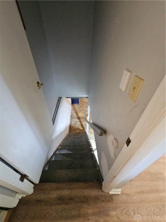 390 W Hendricks St, Camden, OH 45311 - stairway featuring wood finished floors
