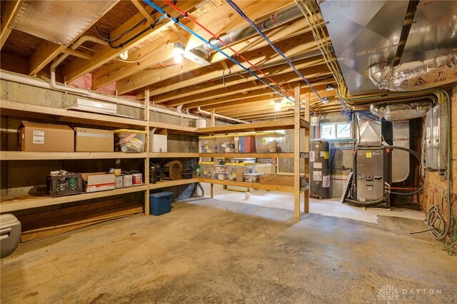 1803 Resor Rd, Fairfield, OH 45014 - basement with water heater and heating unit