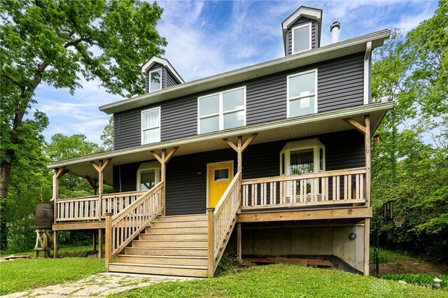 1803 Resor Rd, Fairfield, OH 45014 - view of front of property with covered porch and stairs