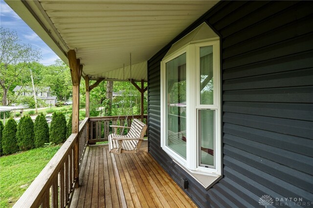 1803 Resor Rd, Fairfield, OH 45014 - wooden deck featuring covered porch