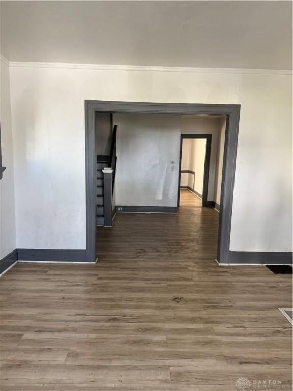 90 S Sperling Ave Unit 88, Dayton, OH 45403 - spare room featuring baseboards, wood finished floors, and ornamental molding