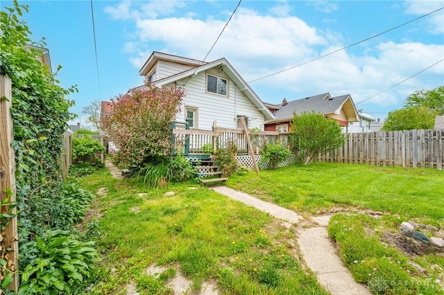 2108 Auburn Ave, Dayton, OH 45406 - view of yard with a wooden deck