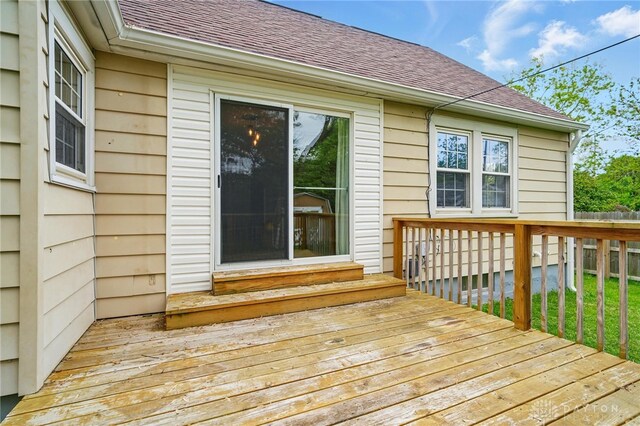 2917 California Ave, Dayton, OH 45419 - view of wooden deck