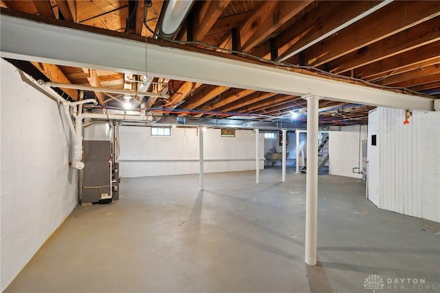 2917 California Ave, Dayton, OH 45419 - basement with heating unit